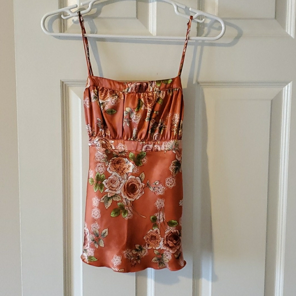 Dressy silk tank top